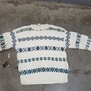 Mens Vintage GANT Wool Multicolor Sweater size L Salty Dog